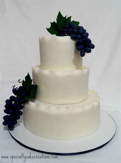 Grape Vines Wedding Cake