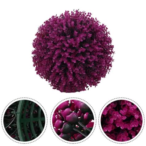 Superbes Boules De Fleurs De Rose Artificielles Stables Uv Topiaires