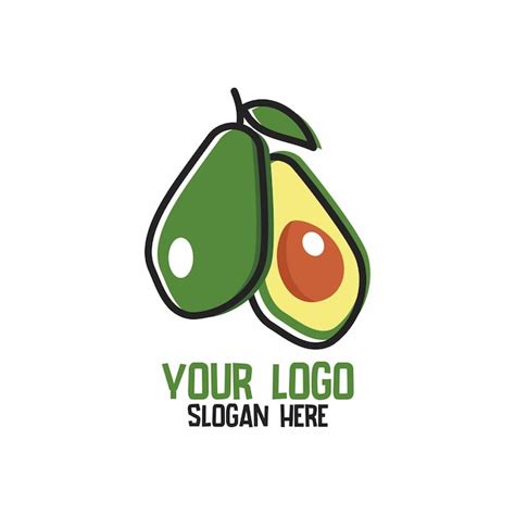 Premium Vector Avocados Fruit Icon Logo Design Vector Isolated On