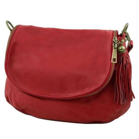 Итальянская красная сумочка через плечо Tuscany Leather TL141223 Red ...