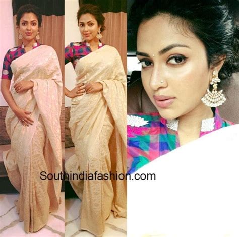 Amala Paul in a traditional saree