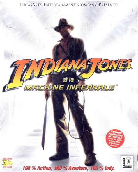 Indiana Jones and the Infernal Machine (1999) box cover art - MobyGames