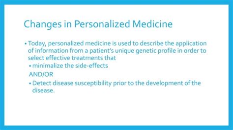 Special Topic Genomics And Personalized Medicine Ppt