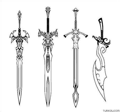 Cool Sword Coloring Page