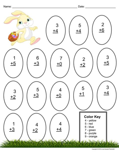 Math Worksheets St Grade No Prep Easter Theme Worksheets Library