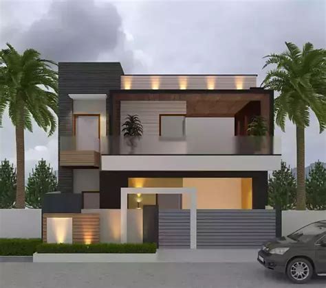 minimalist  storey housing  model cgtrader