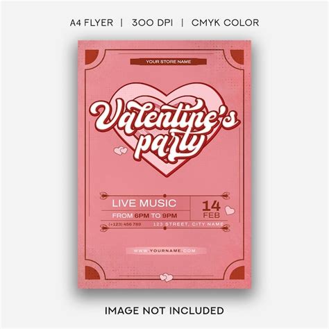 Premium PSD Valentine S Day Party Flyer Template