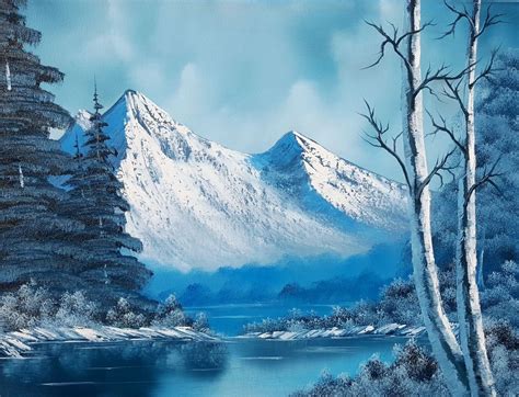 Winter Is Coming Oil On 18x24 Canvas Winter Scenes Bob Ross