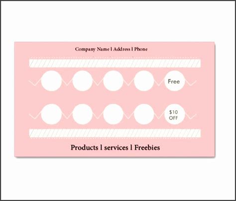 Buy Get Free Punch Card Templates Sampletemplatess