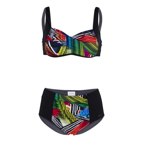 Bikini Fashy schwarz bunt Thermeninsel Bademoden Bad Füssing