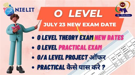 Change In O Level Exam Date July 23 O Level Practical O Level