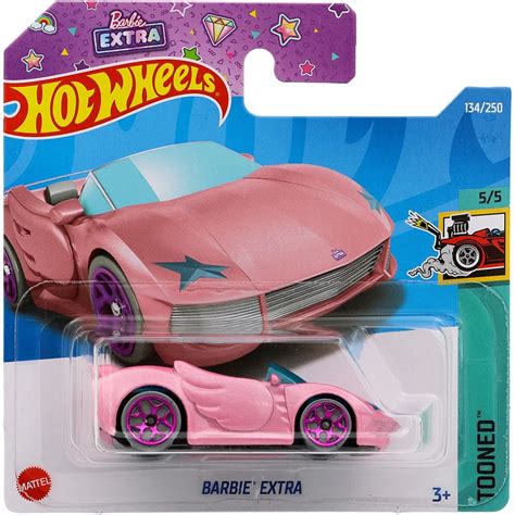 Barbie Extra Tooned Rosa Hot Wheels