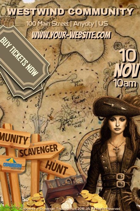 Scavenger Hunt | Social media graphics, Scavenger hunt, Poster template