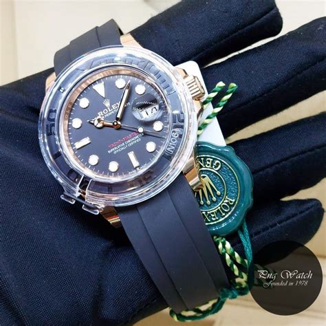 Rolex 40mm Oyster Perpetual 18K Rose Gold Black Dial Yachtmaster REF ...