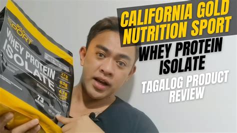 California Gold Nutrition Sport Whey Protein Isolate Product Review Tagalog Youtube