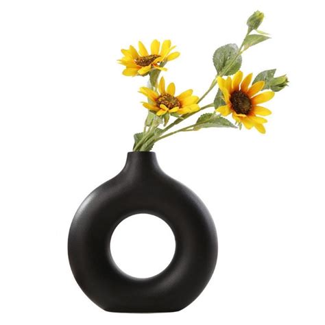 Ceramic Vase Nordic Donuts Flowerpot Round Circular Decoration Ci21903