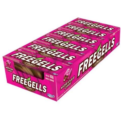 Drops Freegells Choc Morango C 12 Submarino