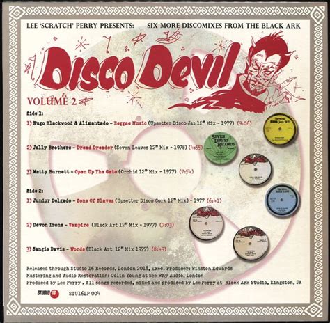 Lee Perry Disco Devil Vol2 Lp 33t Patate Records