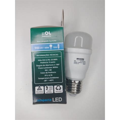 Lampada Led Compacta Sylvania W Bivolt K Luz Branca