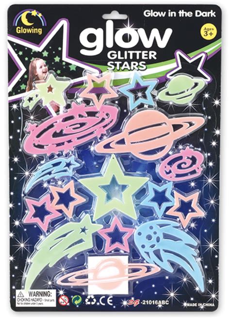 Glow in The Dark Ceiling Moon and Stars Stickers for Bedroom, Luminous ...