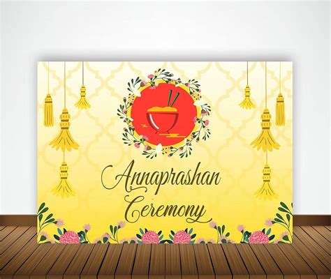 Theme My Party Annaprashan decorations backdrop for kids rice ceremony ...