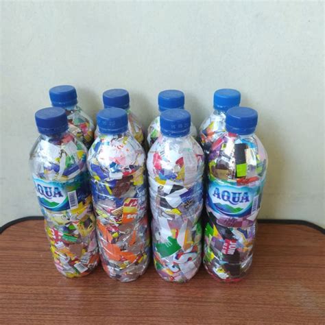 Jual Ecobrick Ramah Lingkungan Ekobrik Botol Aqua Ml Le Minerale