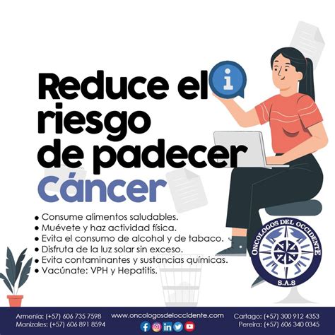 Reduce El Riesgo De Padecer C Ncer Onc Logos Del Occidente S A S