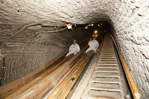 Salzburg salt mines slide