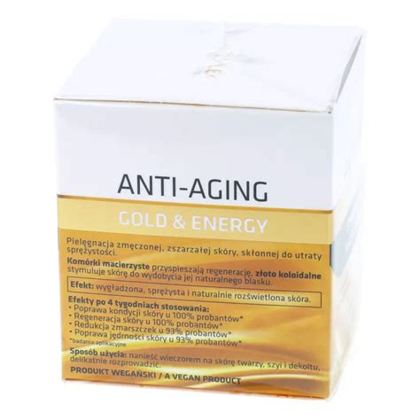 Floslek Anti Aging Gold Therapy Wzmacniaj Cy Krem Na Noc Ml