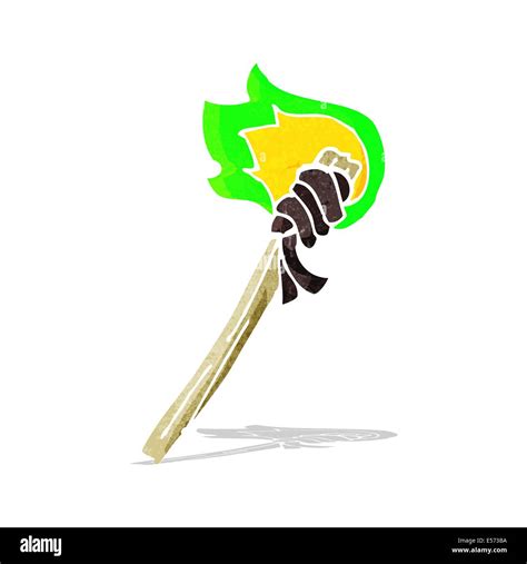 Cartoon Burning Torch Stock Vector Image And Art Alamy