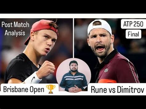 Grigor Dimitrov Vs Holger Rune Brisbane International Hindi Final