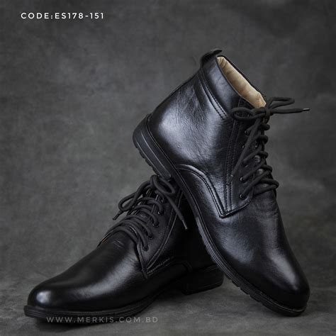 High Ankle Black Boots For Men At The Best Price In Bd Merkis