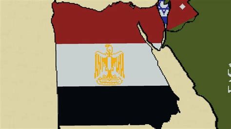 Egypt Minecraft World Flag Map Part Country