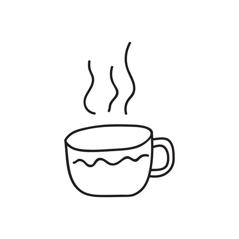 Hand Drawn Vector Mug With Hot Drink Vector Art At Vecteezy