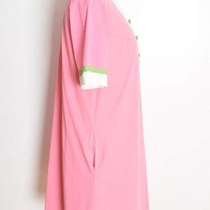 Vintage S Nightgown Pink Nylon Mod Nightie Robe Bed Jacket Set Lingerie Dress Clothing M Etsy