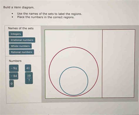 Solved Build A Venn Diagram Use The Names Of The Sets To Label The