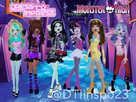 Dress To Impress Inspo Monster High X Dti In 2024 Dress To Impress