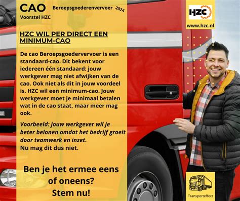 Cao Beroepsgoederenvervoer Transporteffect