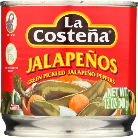 La Costena Whole Jalapeno Peppers 12 Oz Organiamart