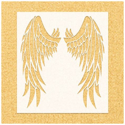 Angel Wings Stencil | Stencilmonkey – Stencil Monkey