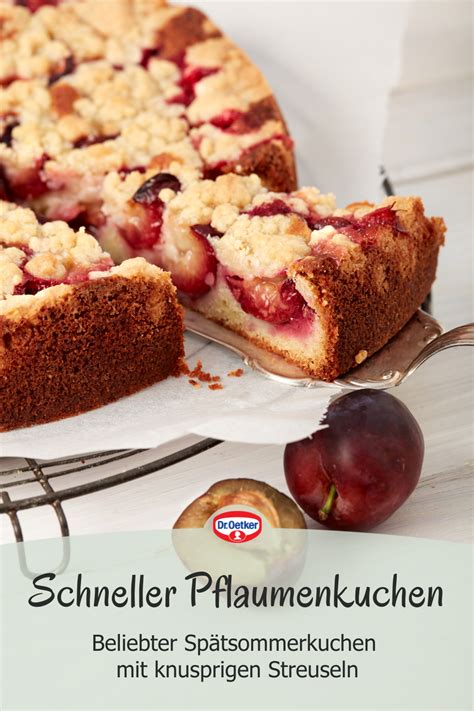 Der Schnelle Pflaumenkuchen Aus Der Springform Schmeckt Saftig Lecker