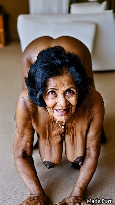 Porn Image Of Full Shot Black Hair Woman Indian Made Floor Created By AI