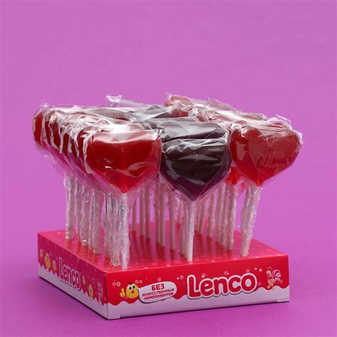 Карамель леденцовая Lenco «Сердце», ассорти, 18 г (7690808) - Купить по ...