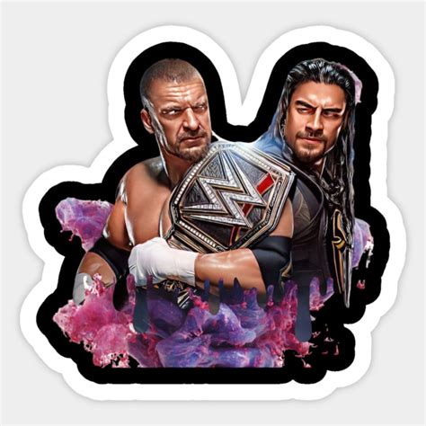 Triple H And Roman Reigns Pro Wrestler Roman Reigns Sticker Teepublic