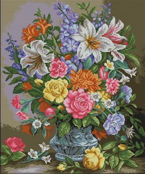 Pin by Blg Bukina on ВЫШИВКА КРЕСТОМ Floral cross stitch Cross