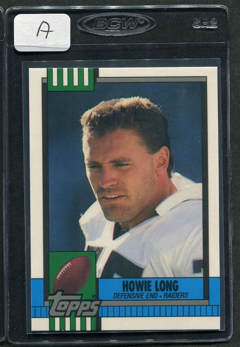 1990 Topps Tiffany Howie Long 284 Raiders A Ebay