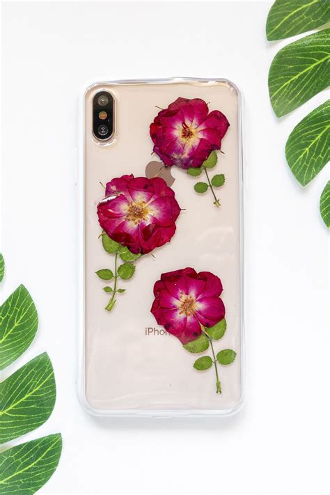 Roseland Pressed Flower Iphone Bumper Case Iphone Xs Max Iphone