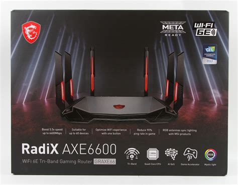 MSI RadiX AXE6600 WiFi 6E Router (Europe Version) Review - Packaging ...