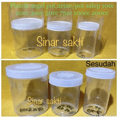 Jual Plastik Segel Pot Salep Plastik Segel Pot Urine Segel Plastik