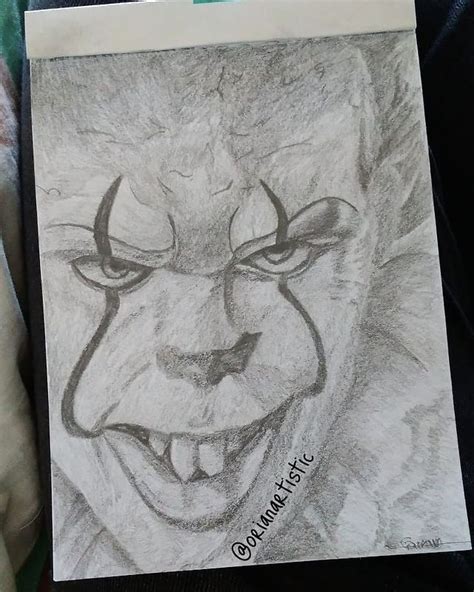 Pennywise Pencil Drawing